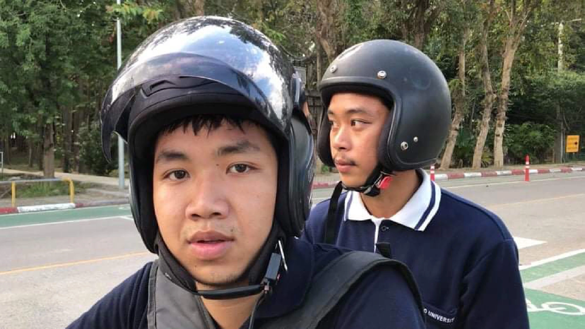 One place where everyone wears a helmet