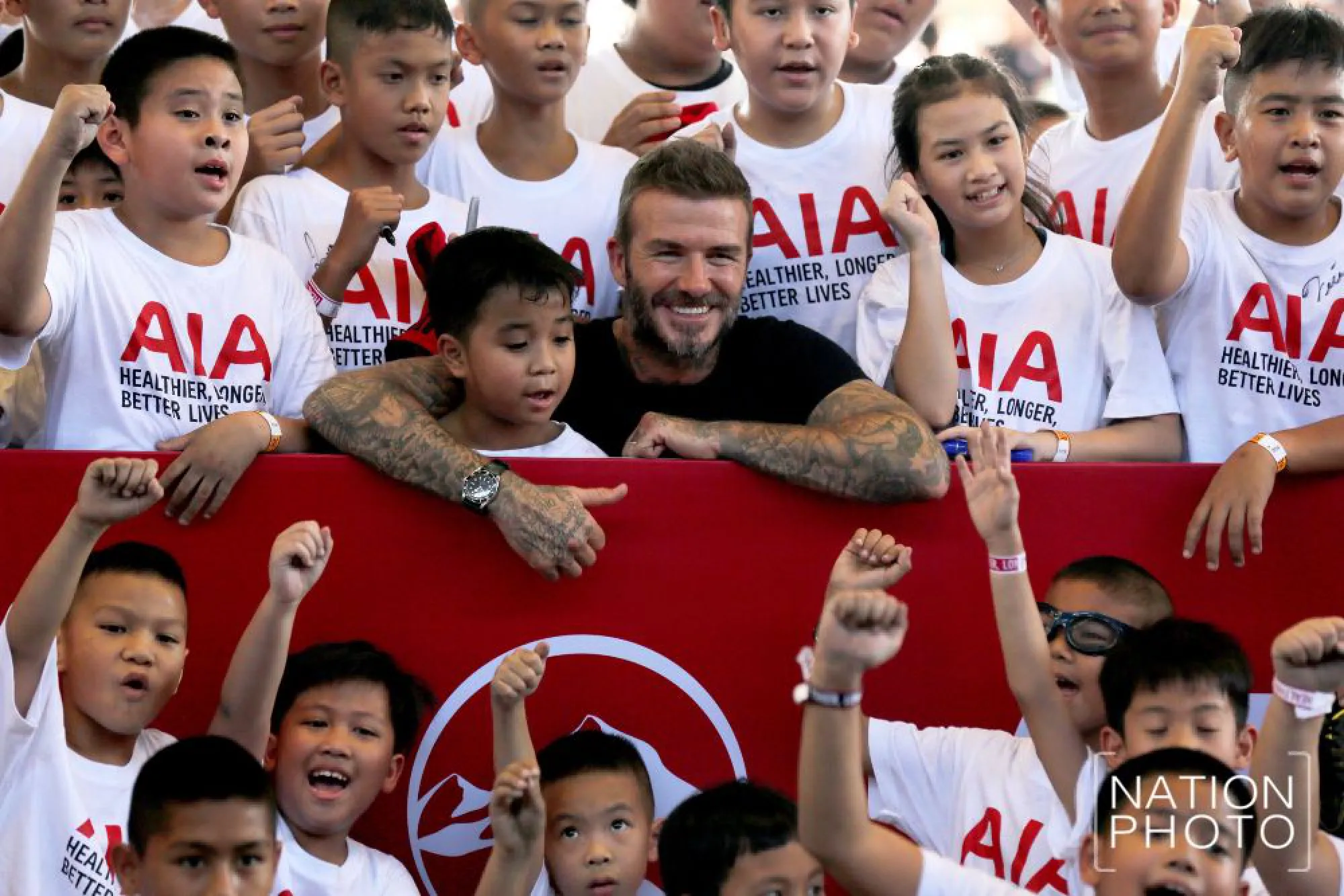 Beckham in town for football clinic