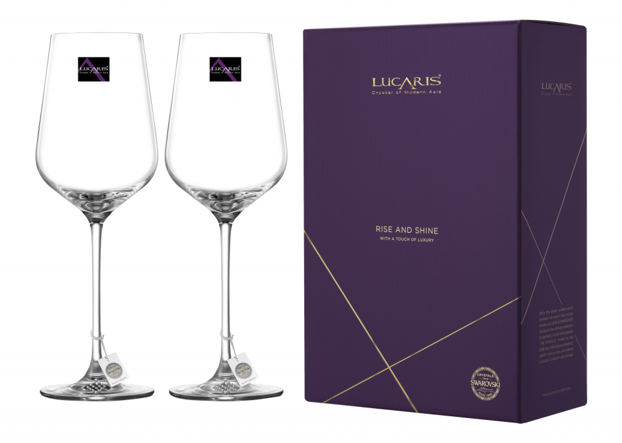 Raising a toast with crystals