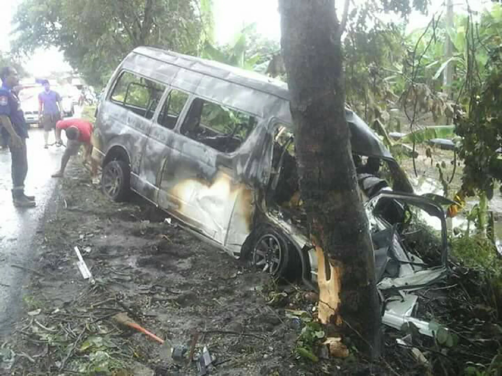 Fiery van crash kills nine Myanmar migrants
