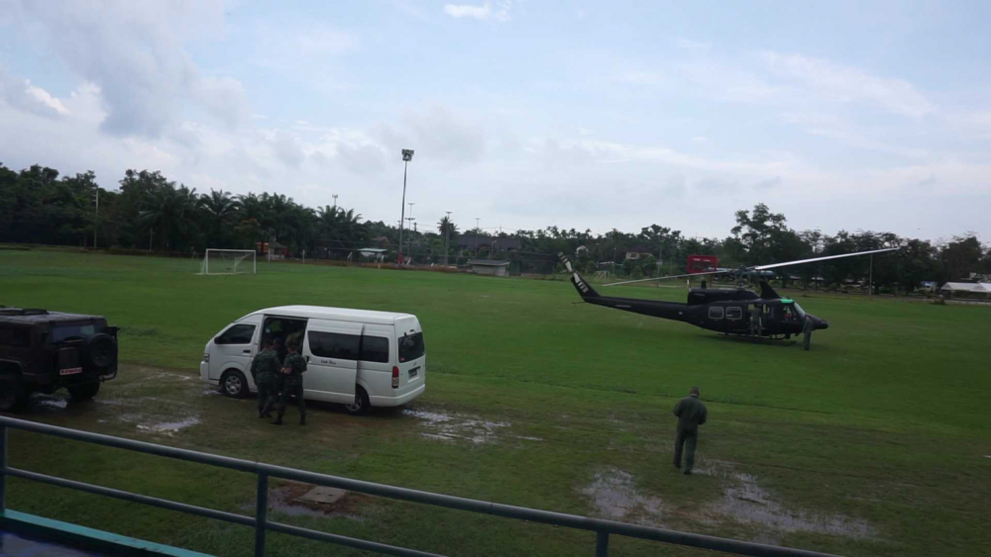 Army helicopter makes emergency landing in Chumphon