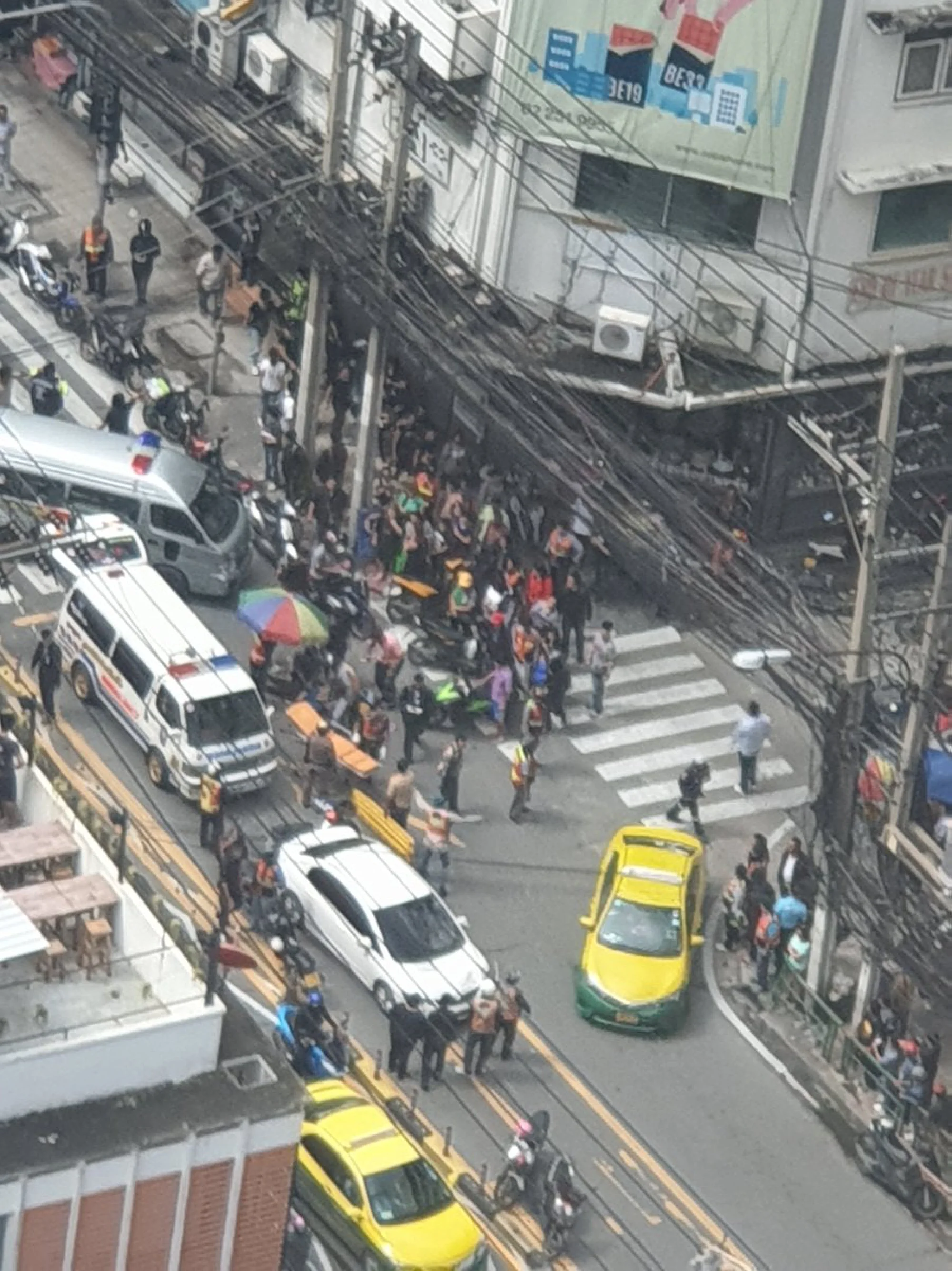 Seven injured in Bangkok as sleepy motorist ploughs into motorcyclists