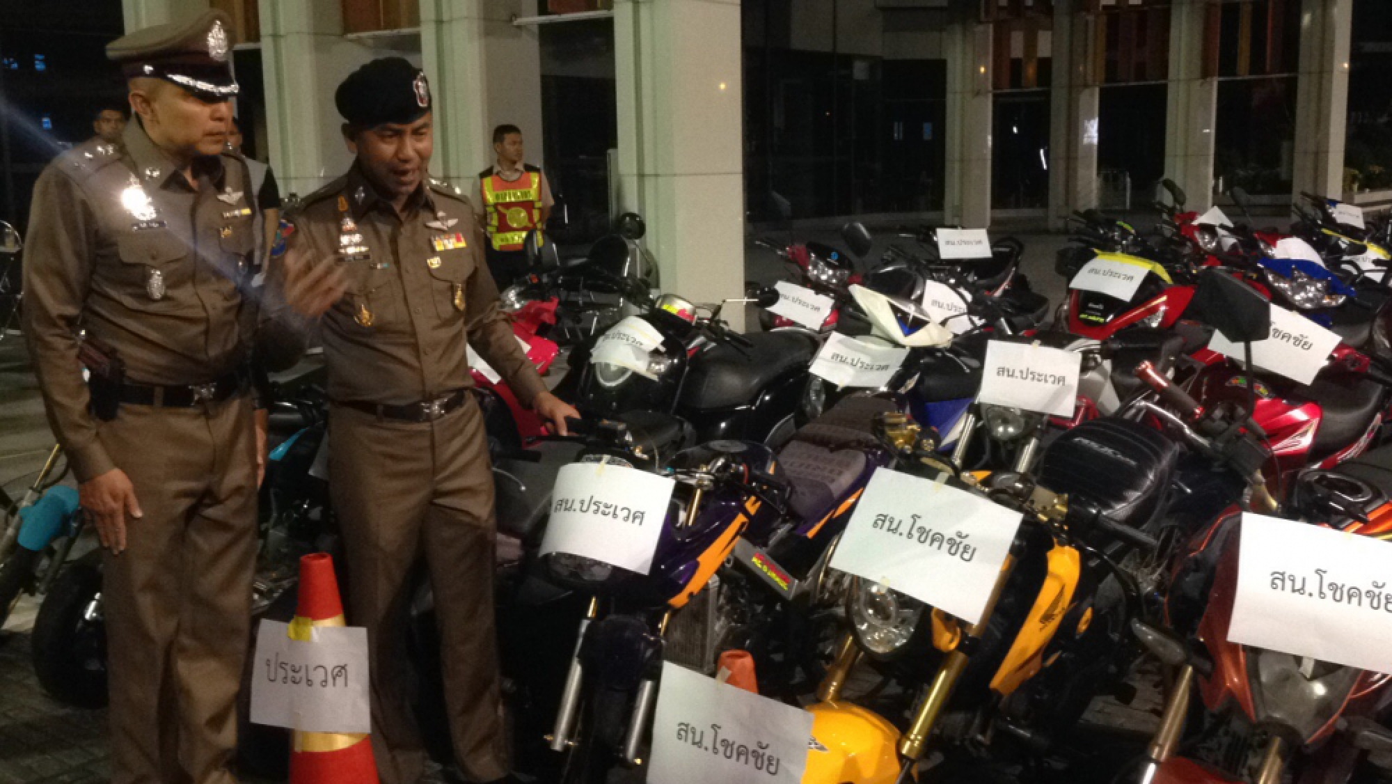 Five women among 114 arrested on Bangkok road racing charges