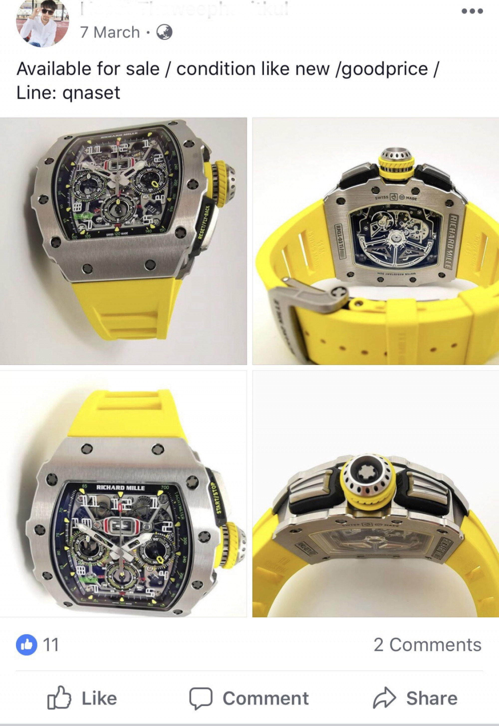 Thai man robbed of Bt5.2m luxury wristwatch