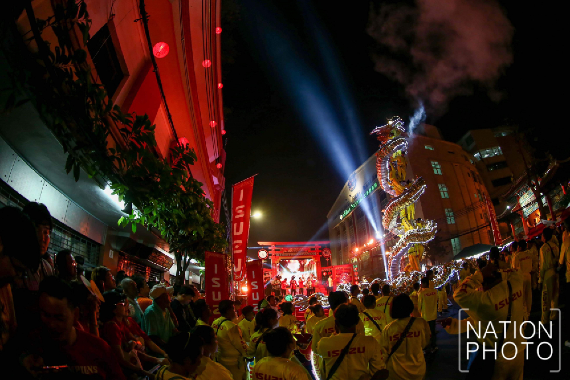 Huge dragon invades Chinatown as Pig Year begins