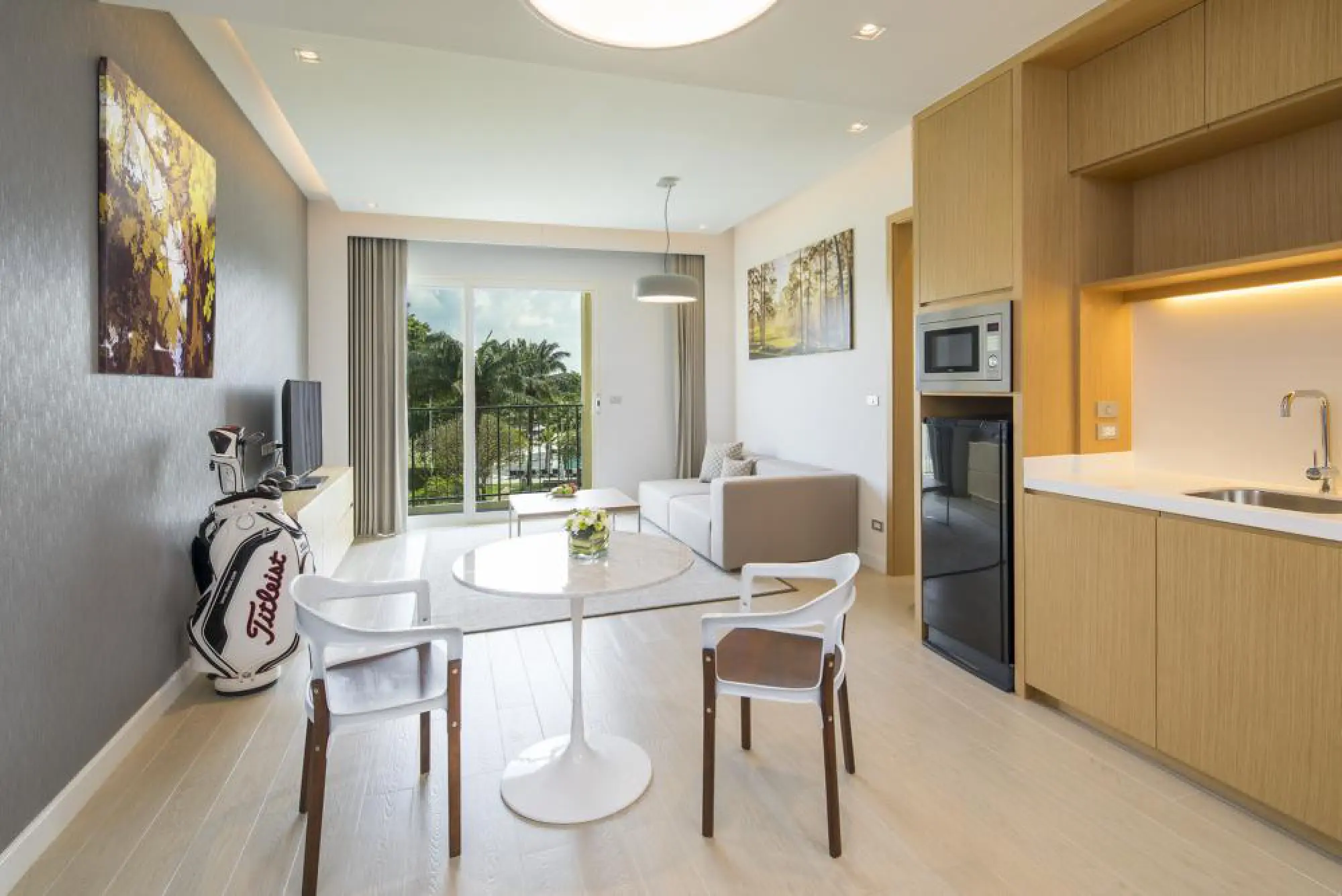 Checked in ready for tee time