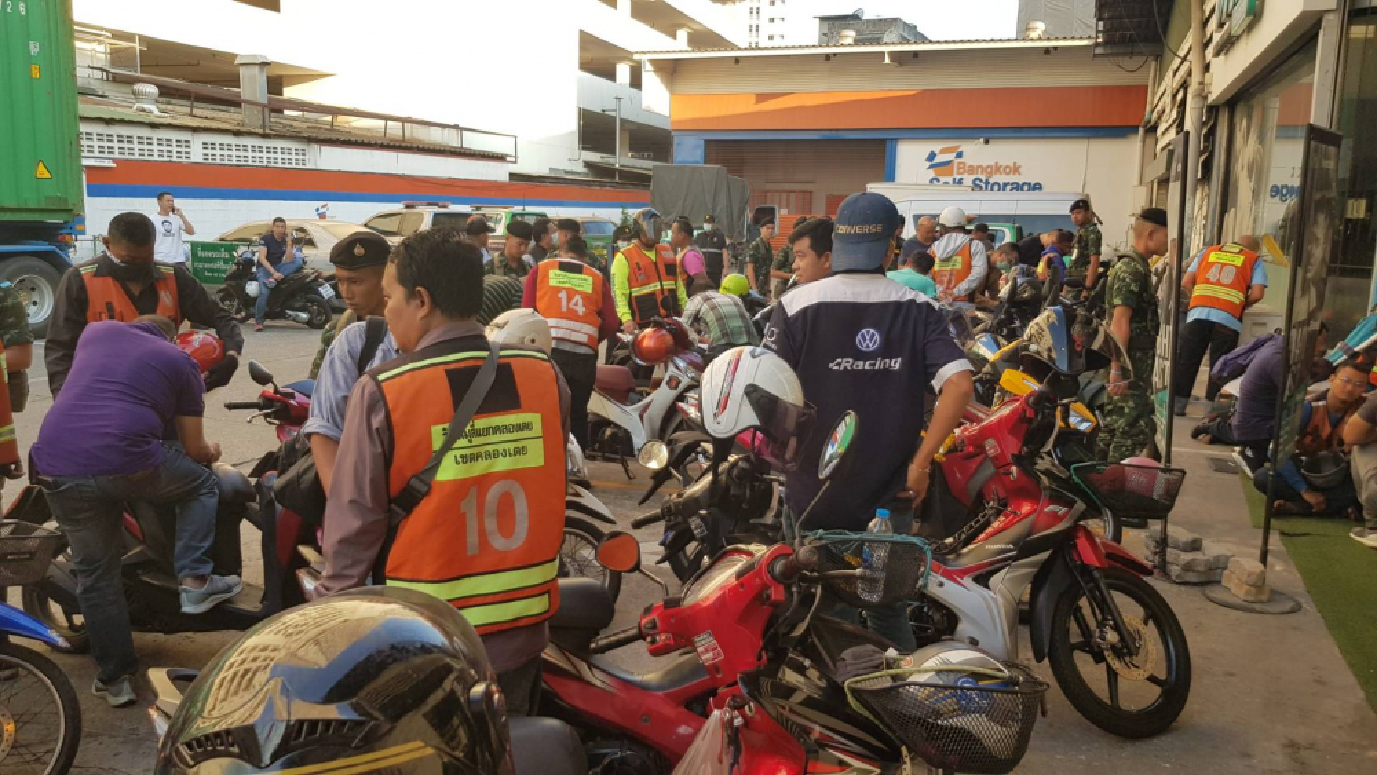 Police search for illegal motorcycle taxi drivers