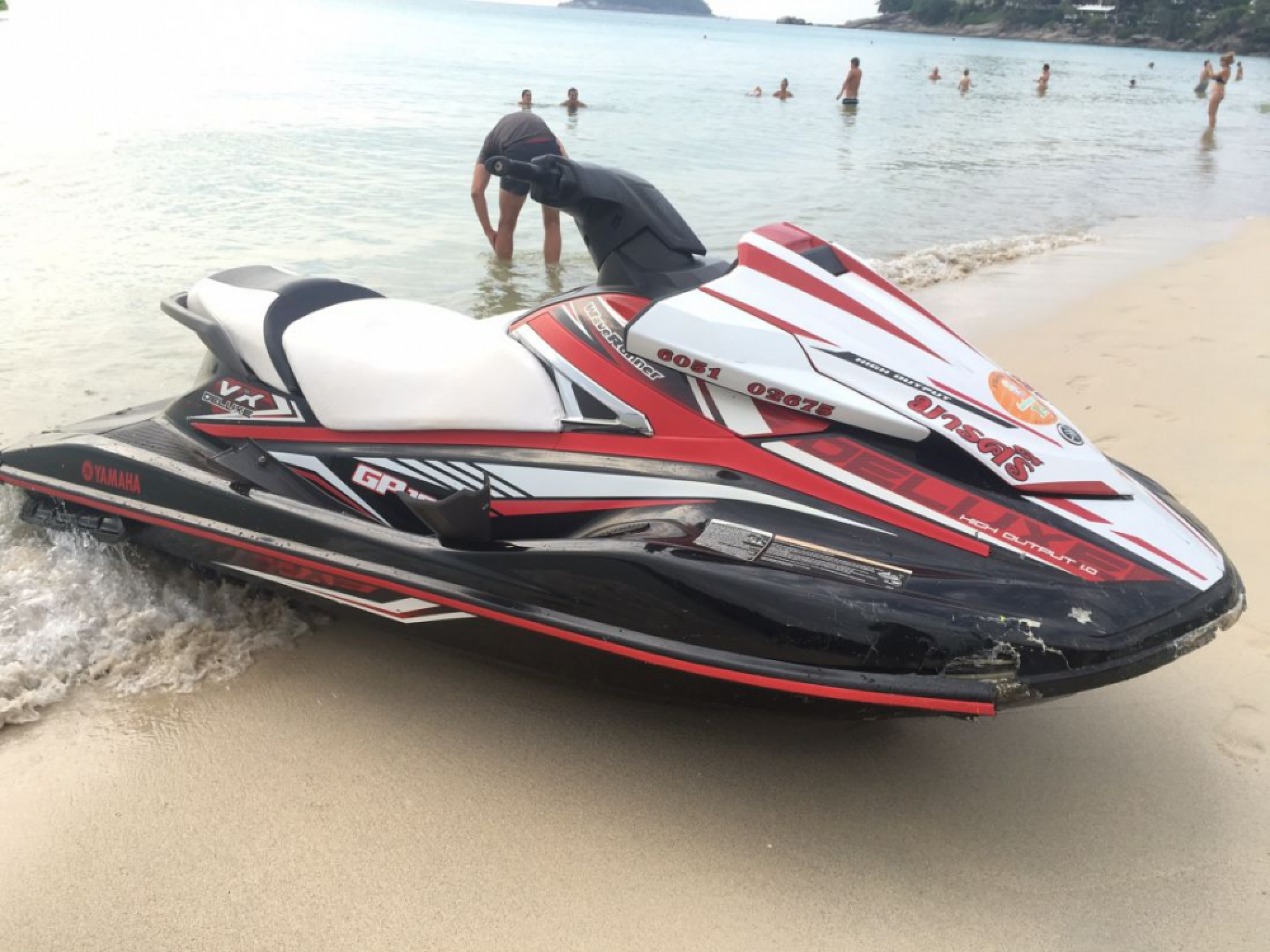 Four Russian tourists fined after Phuket jet-ski accident