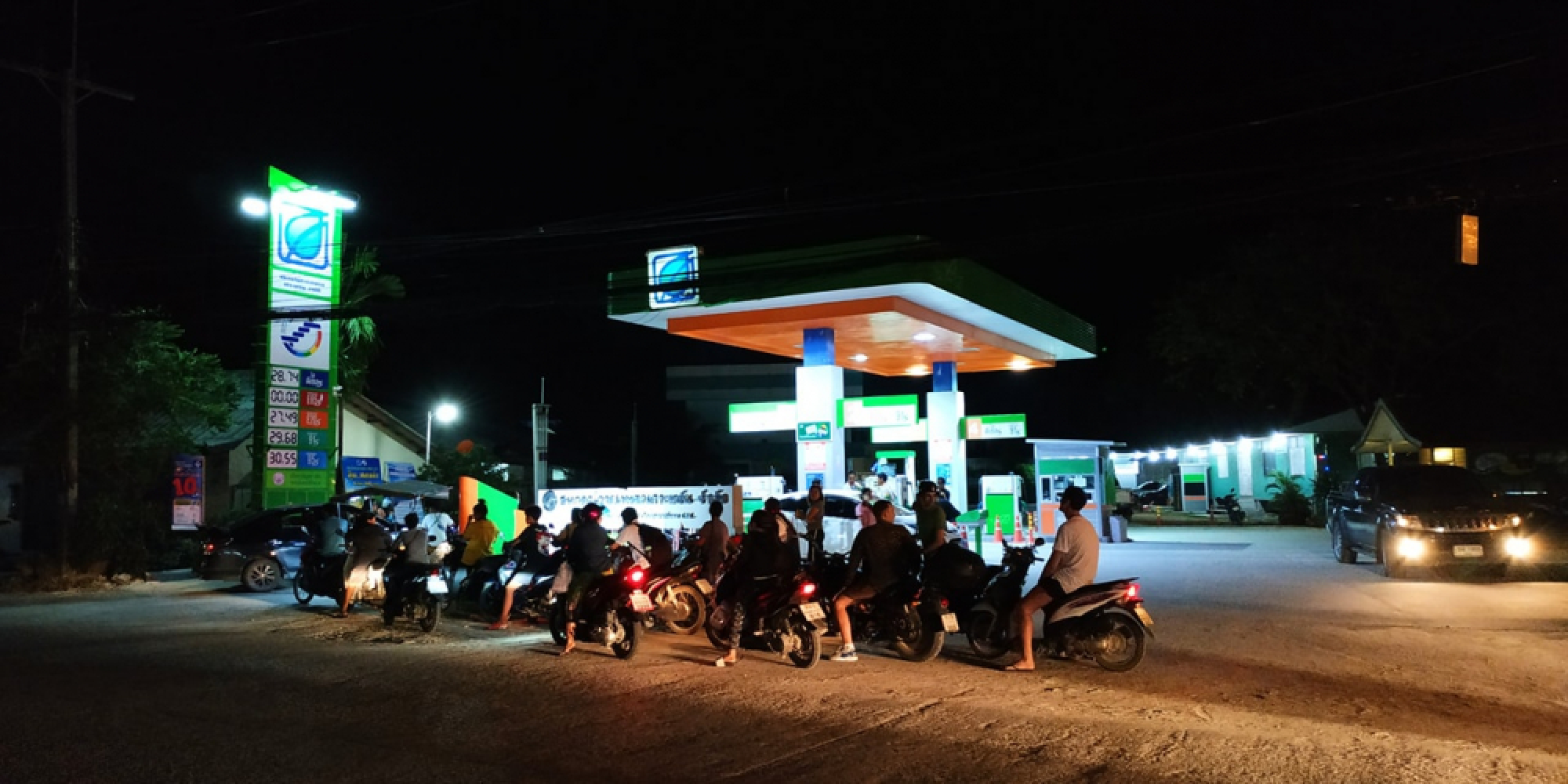 People stock up on food and basic supplies