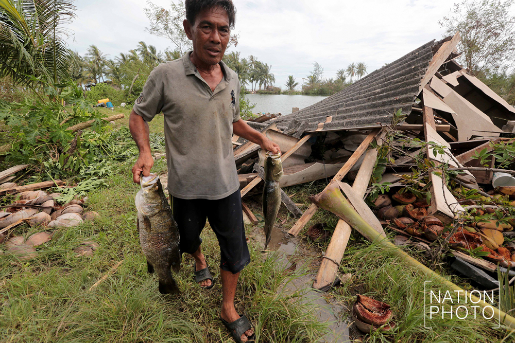 Photo Gallery : Clean-up begins, as Pabuk departs 