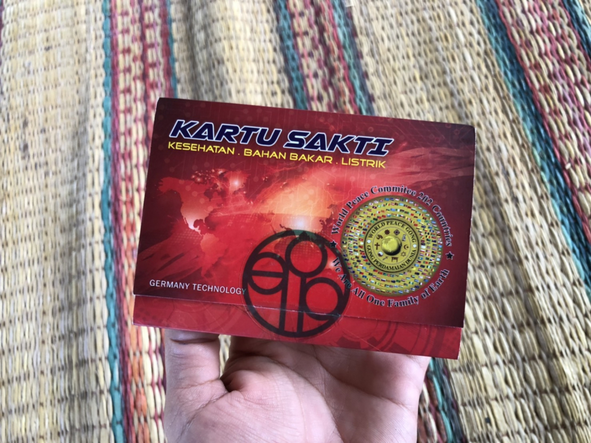 Khon Kaen villagers swear by 'miracle powers' of plastic healing card