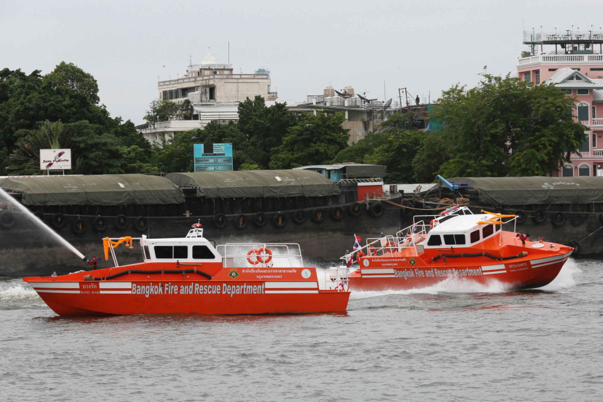 Bangkok launches 10 fireboats