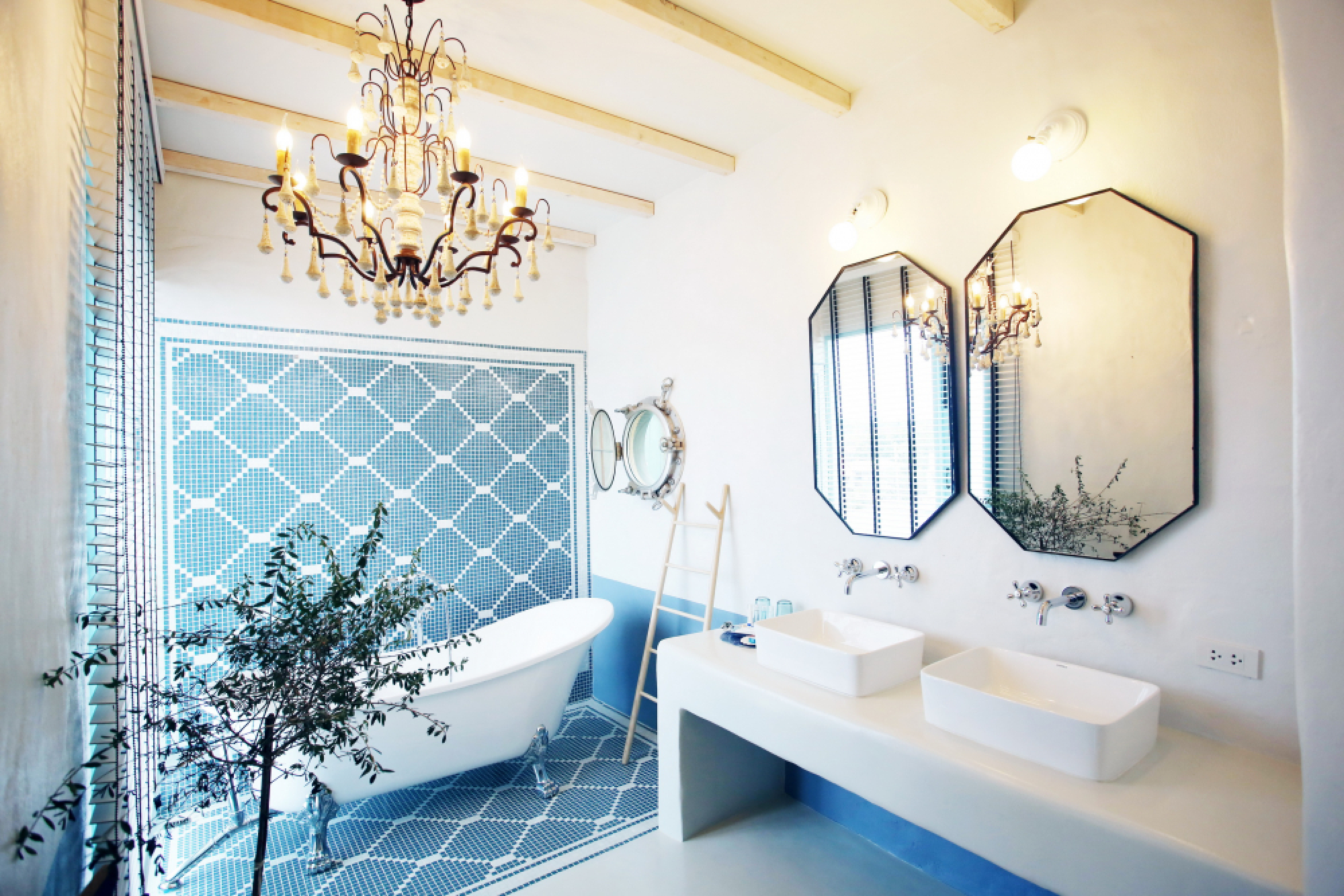 Chilling out in the 'White Village'