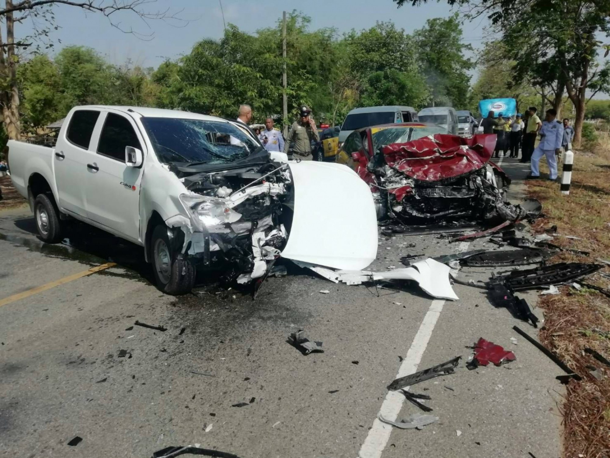 Two die as pickup crashes into royally sponsored motorcade