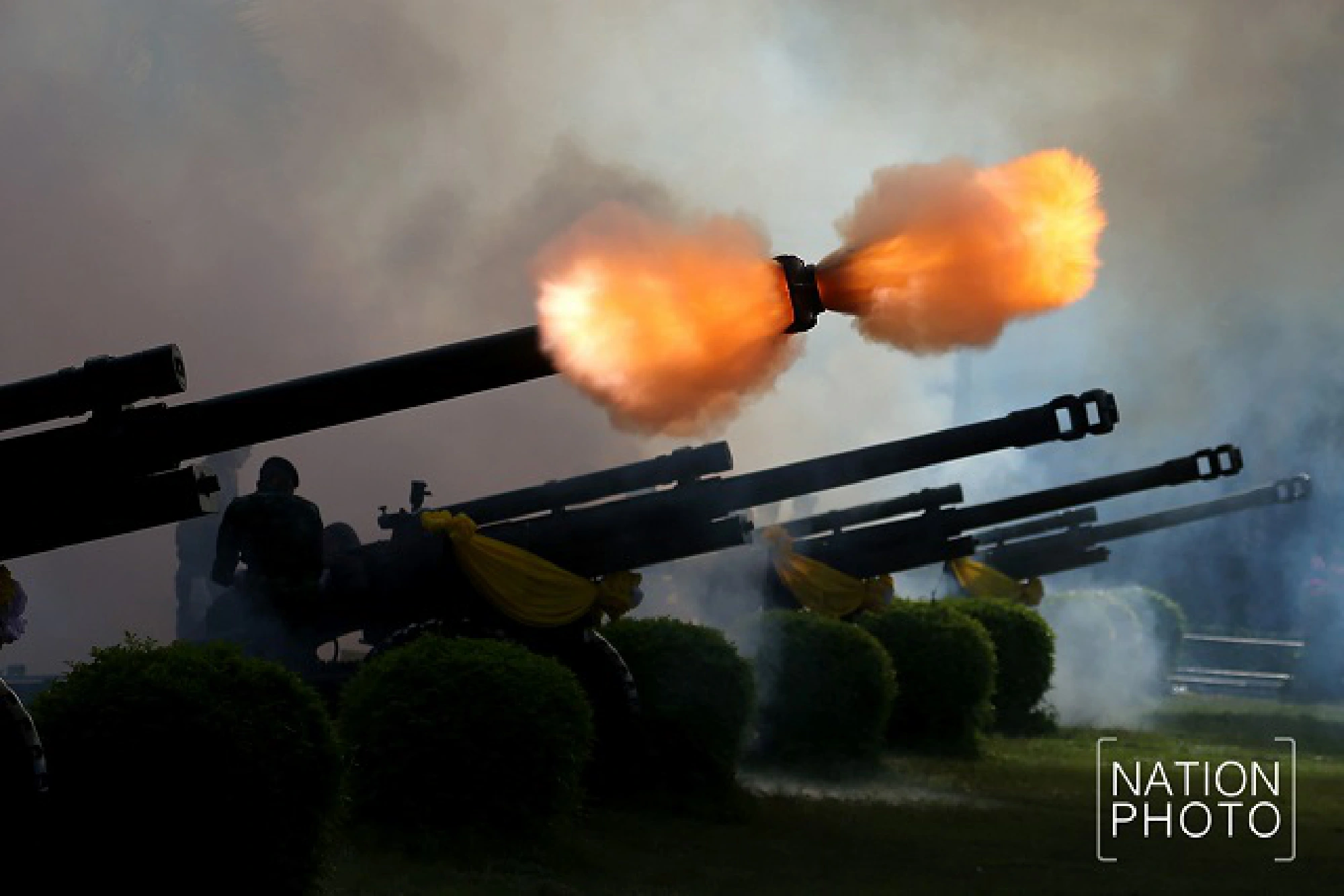 21-gun salute for HM the King