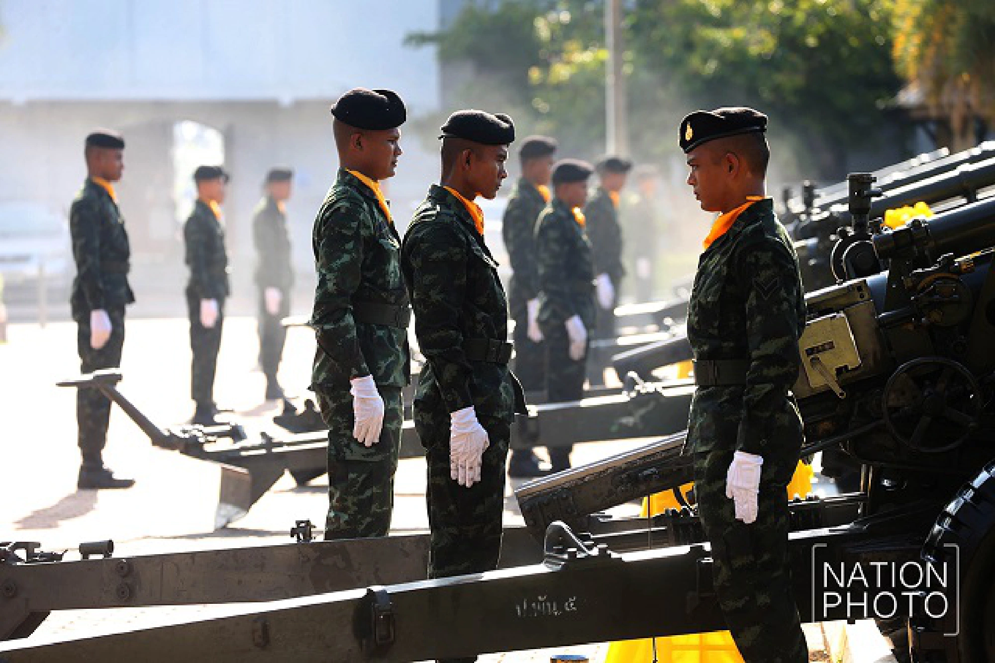 21-gun salute for HM the King