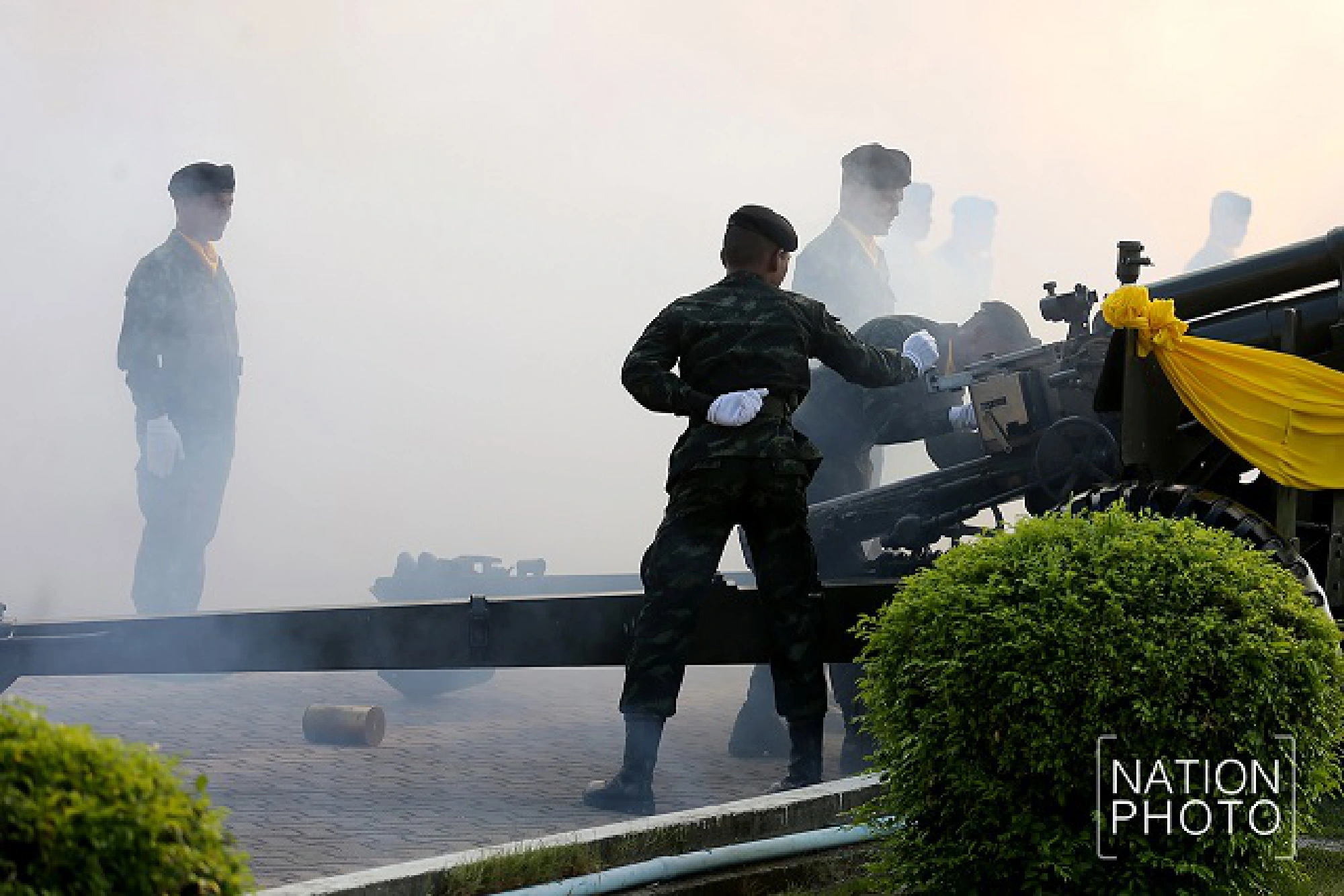 21-gun salute for HM the King