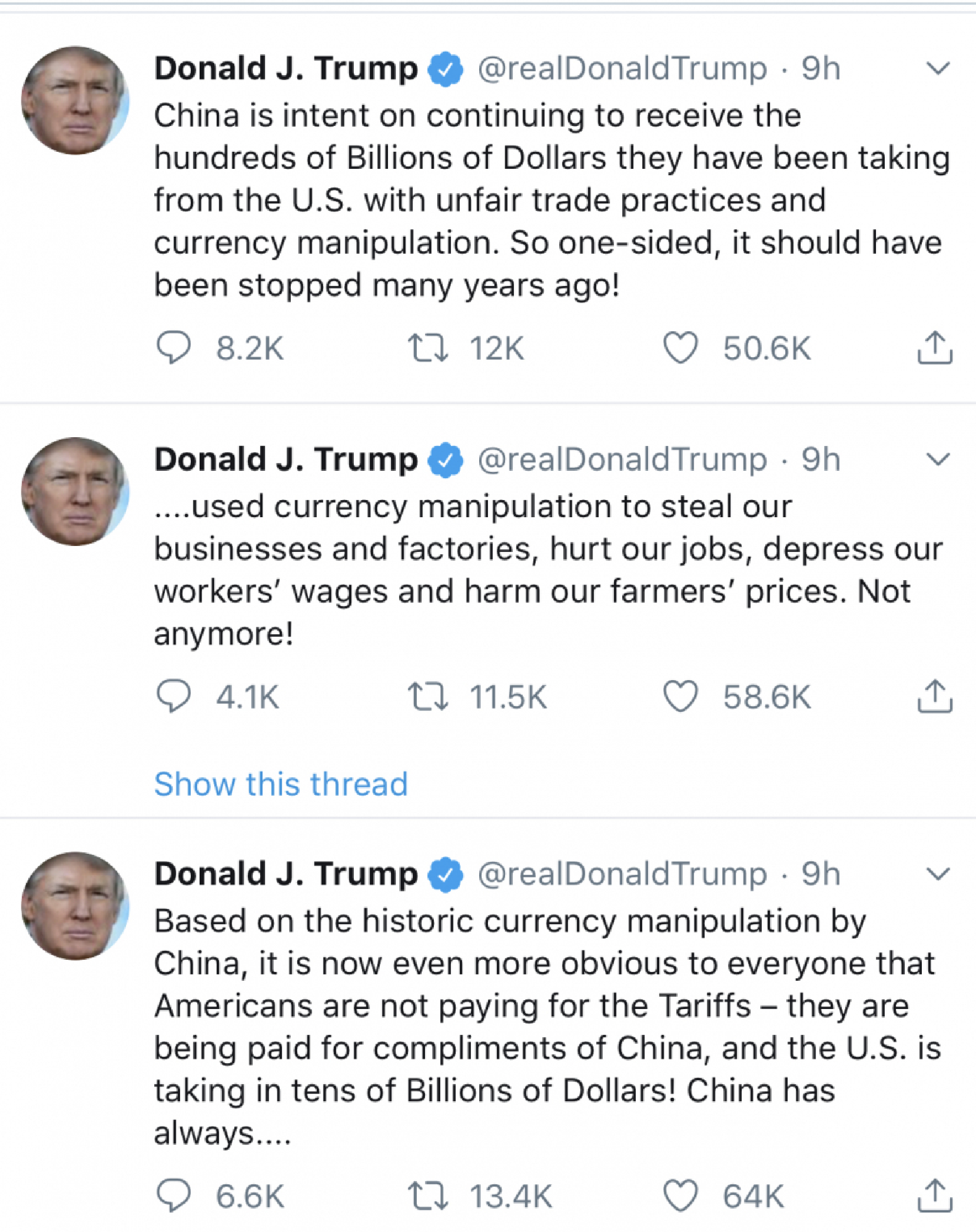 Trade war heightened as US officially denounces China as currency manipulator