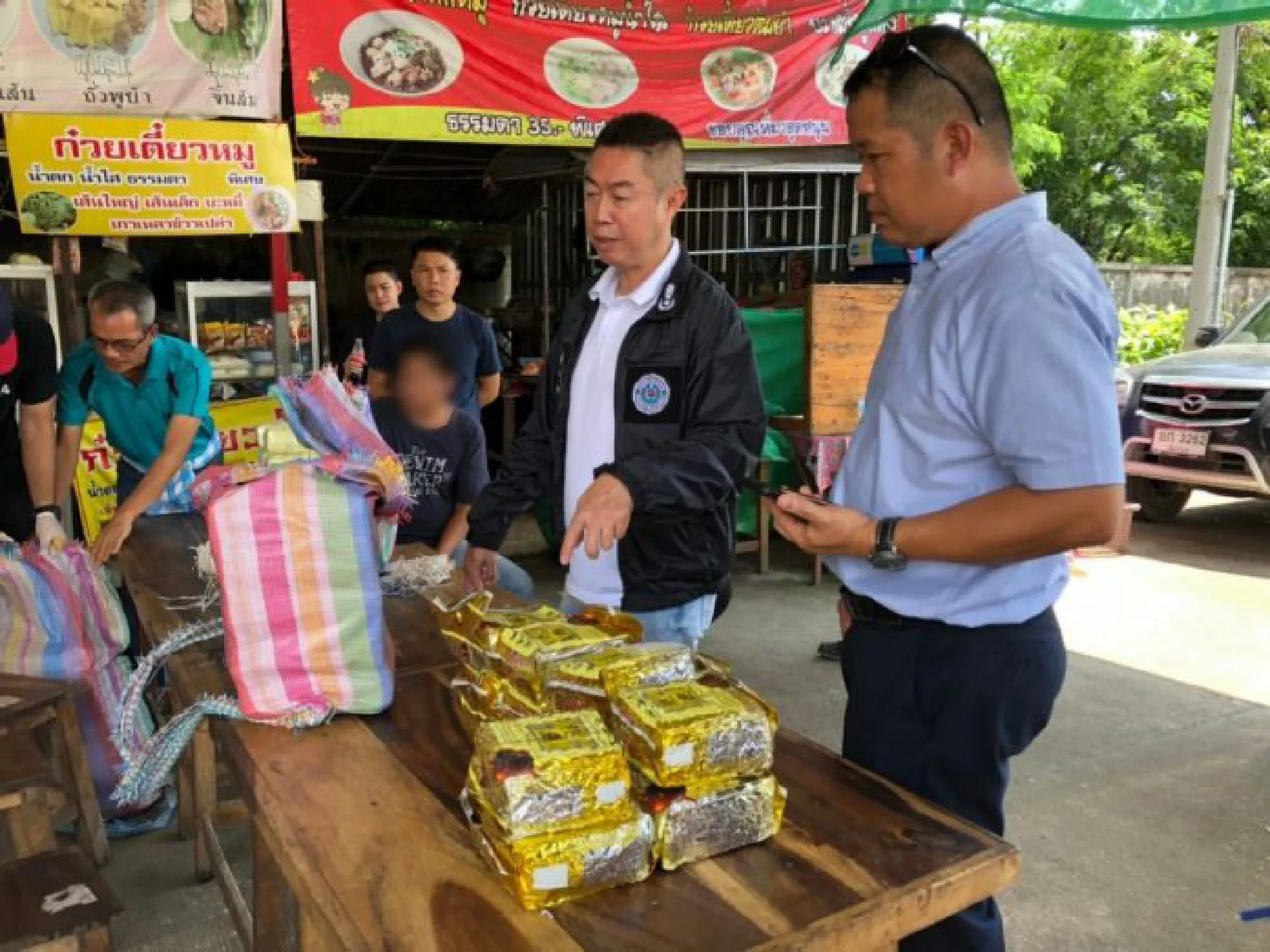 Noodle seller, hubby caught trying to store huge haul of drugs