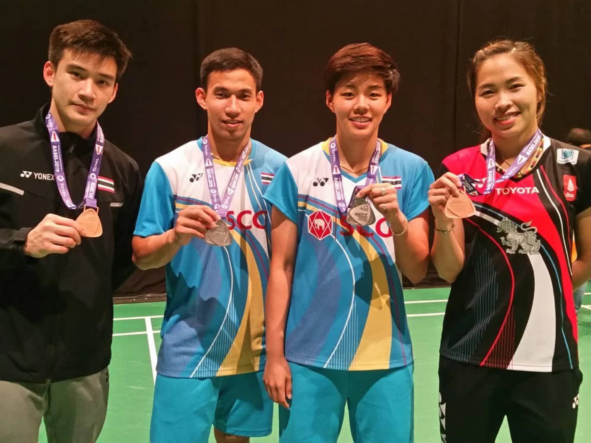 Dechapol and Sapsiree content with silvers in World Championships 