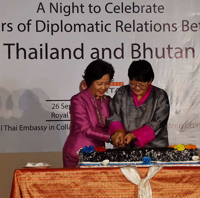 Arunrung Phothong Humphreys, Ambassador-designate of Thailand to Bhutan and Health Minister Lyonpo Dechen Wangmo