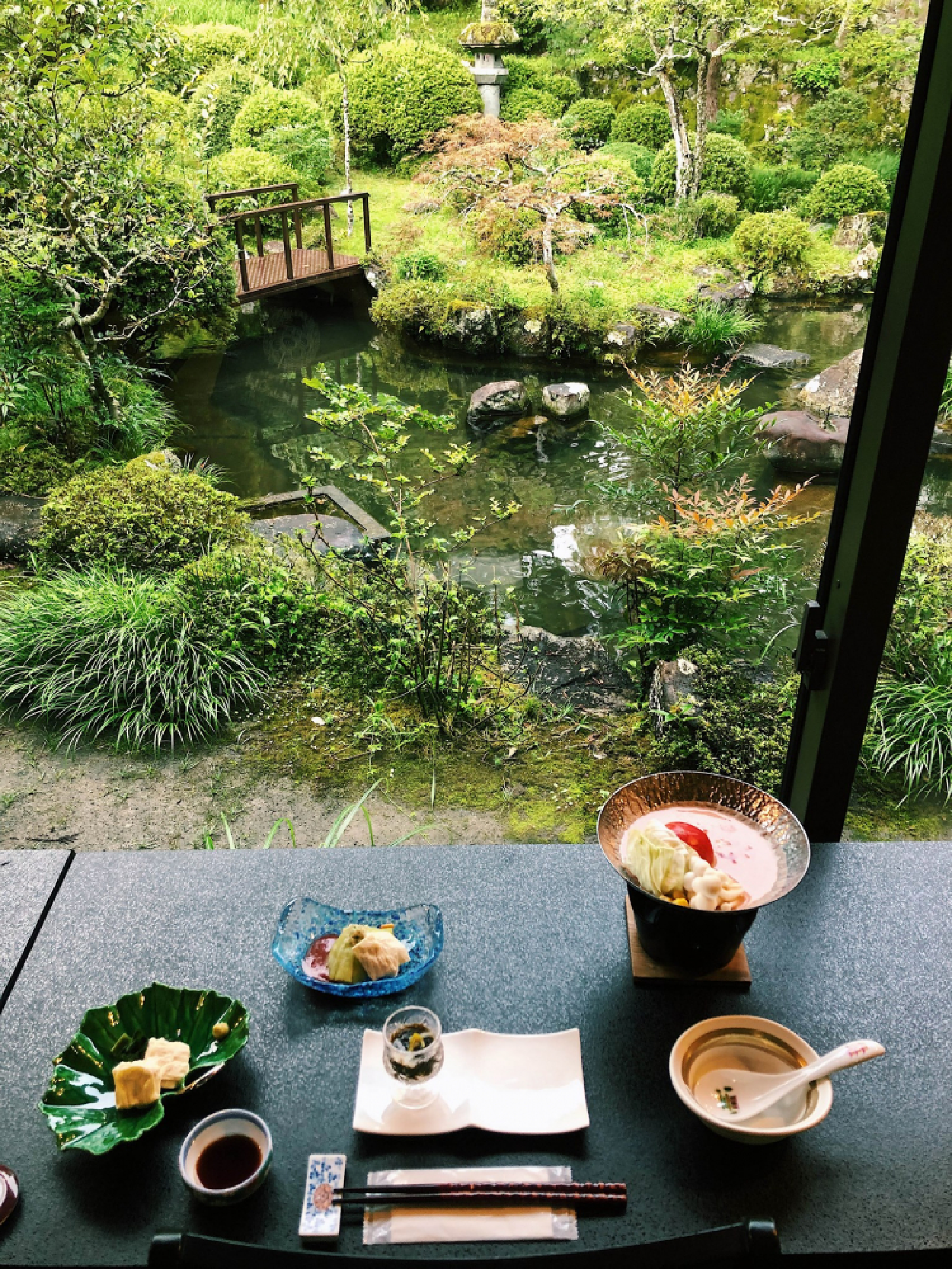A food spread is prepared by Junko Higuchi at Kakurinbo. Photo: Natalie Compton/Washington Post.