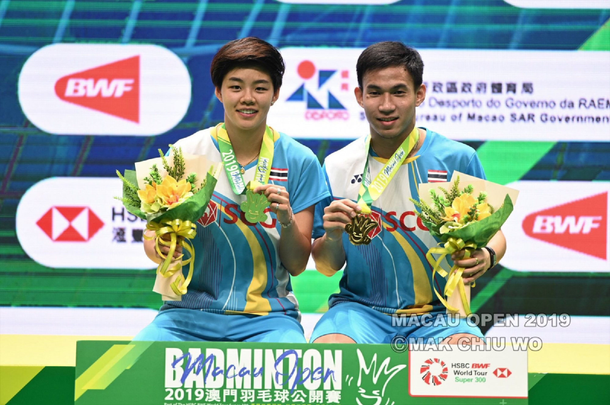 Thais claim singles, mixed doubles crowns at Macau BWF event