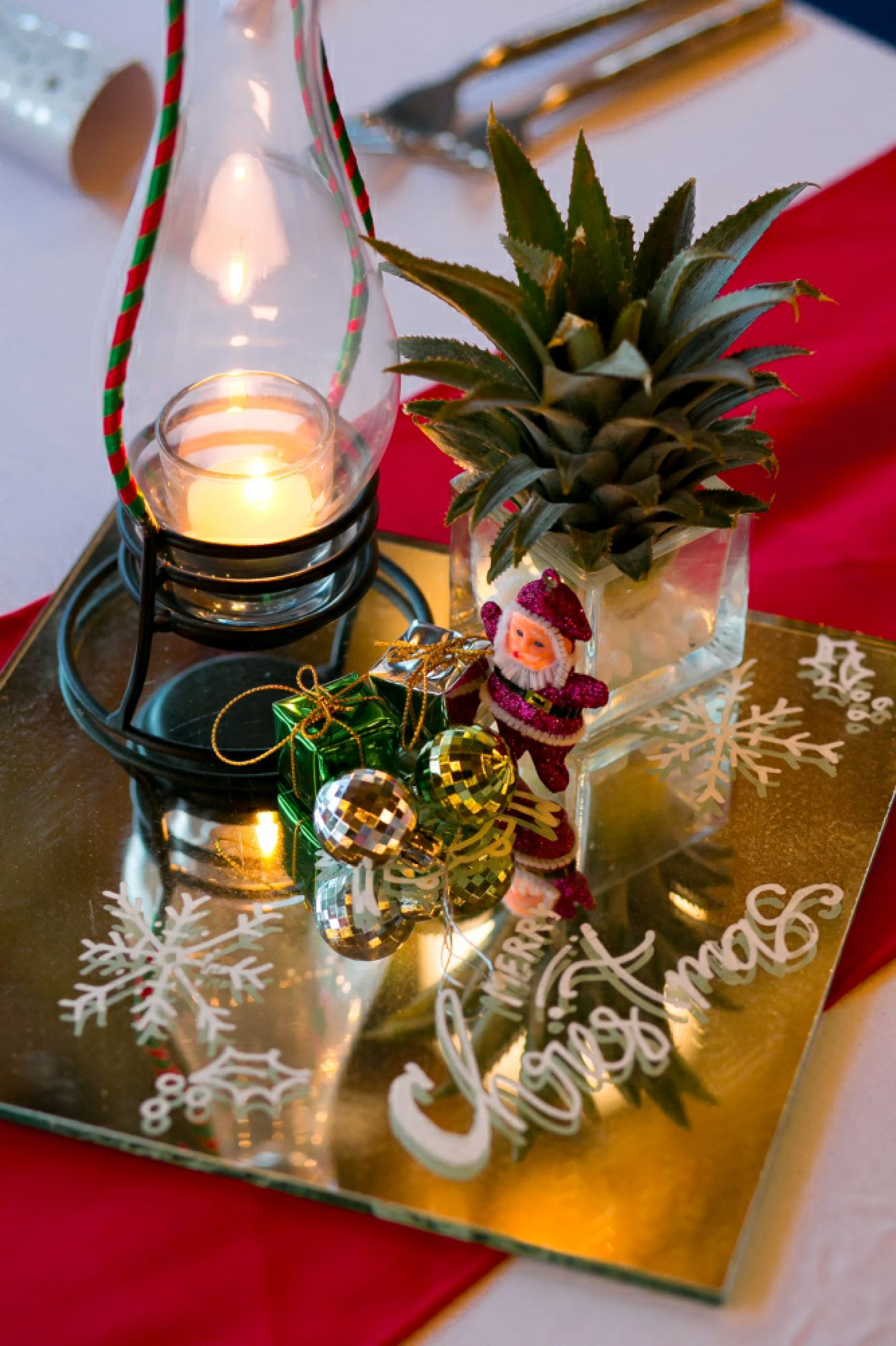 Festive blowout on a tropical island