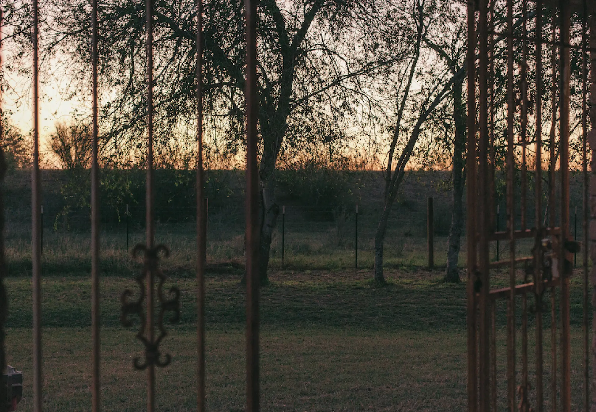 The levee along the Rio Grande, where the Trump administration wants to build a section of border wall, as seen from a residential property in Brownsville, Texas. MUST CREDIT: Photo by Brenda Bazán for The Washington Post