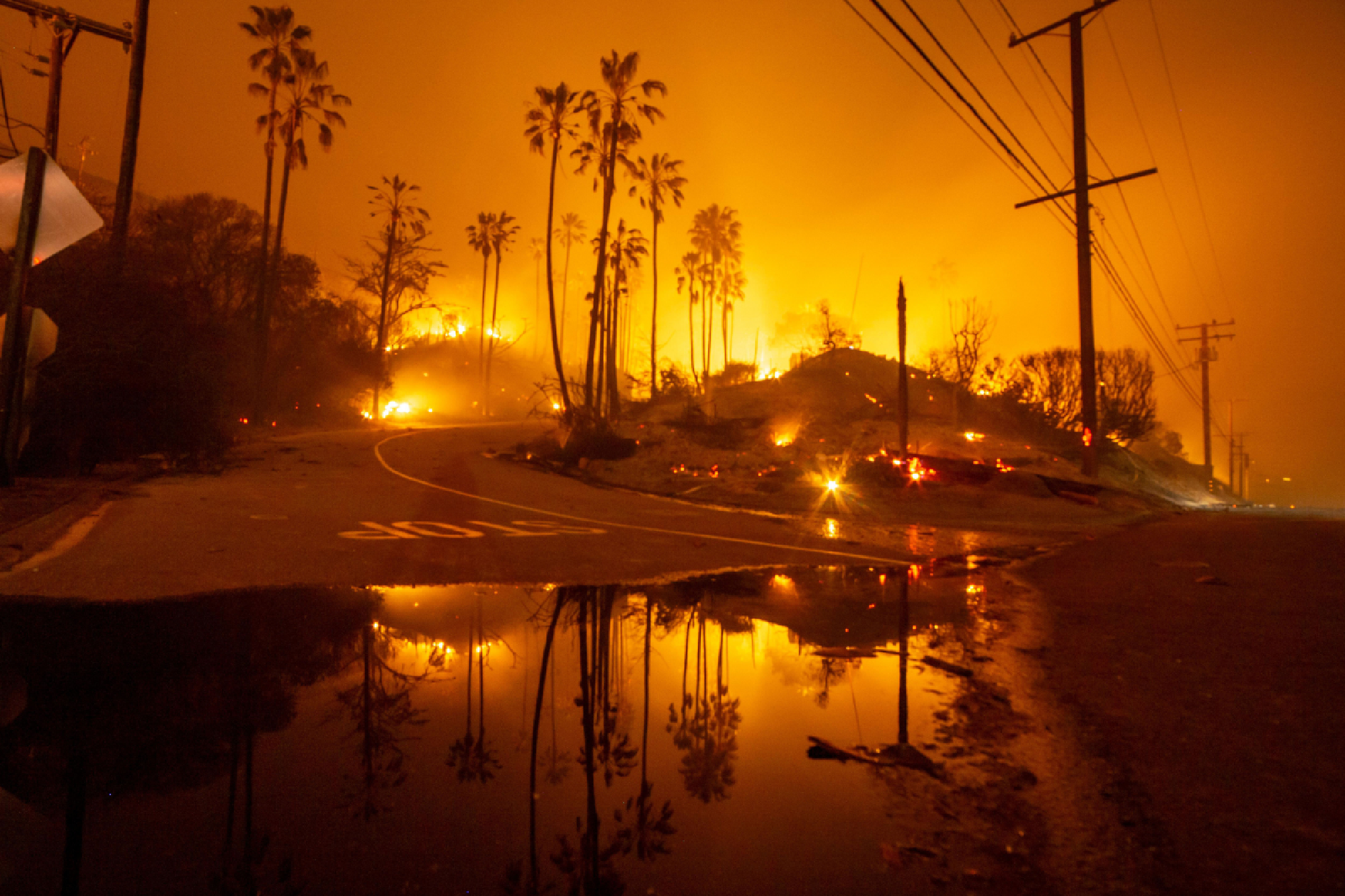 Rapid warming and extreme weather have affected the coastal sweep from Santa Barbara to San Diego counties. The 2018 Woolsey Fire in Malibu killed three people and torched over 1,600 buildings. MUST CREDIT: Photo for The Washington Post by Kyle Grillot