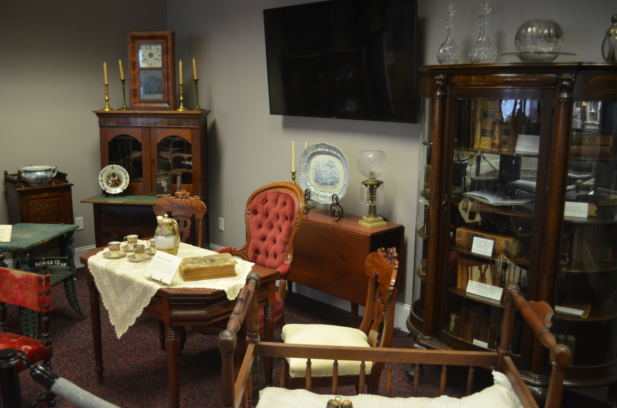 The Bolling family furnishings on display at the museum suggest a comfortable but not luxurious lifestyle. The household included 11 children as well as extended family. MUST CREDIT: Photo for The Washington Post by James F. Lee