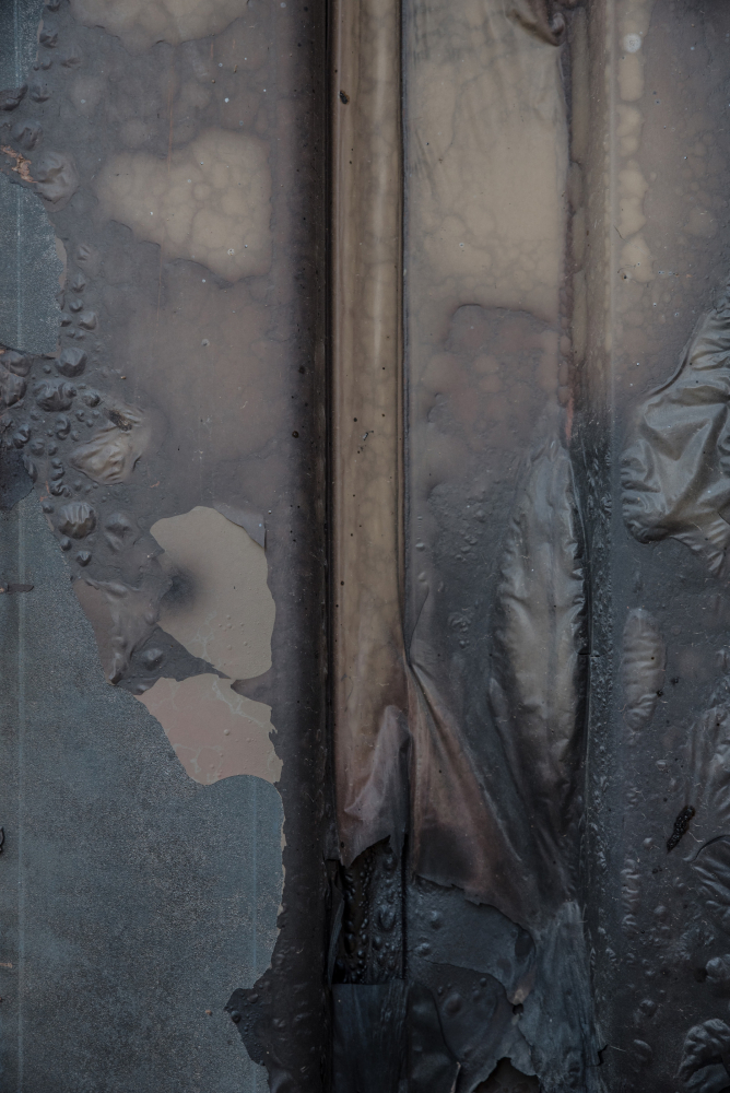 A wall damaged by Iranian airstrikes inside the Ain al-Asad base near Anbar, Iraq, on Jan. 13, 2019. MUST CREDIT: Photo for The Washington Post by Emilienne Malfatto