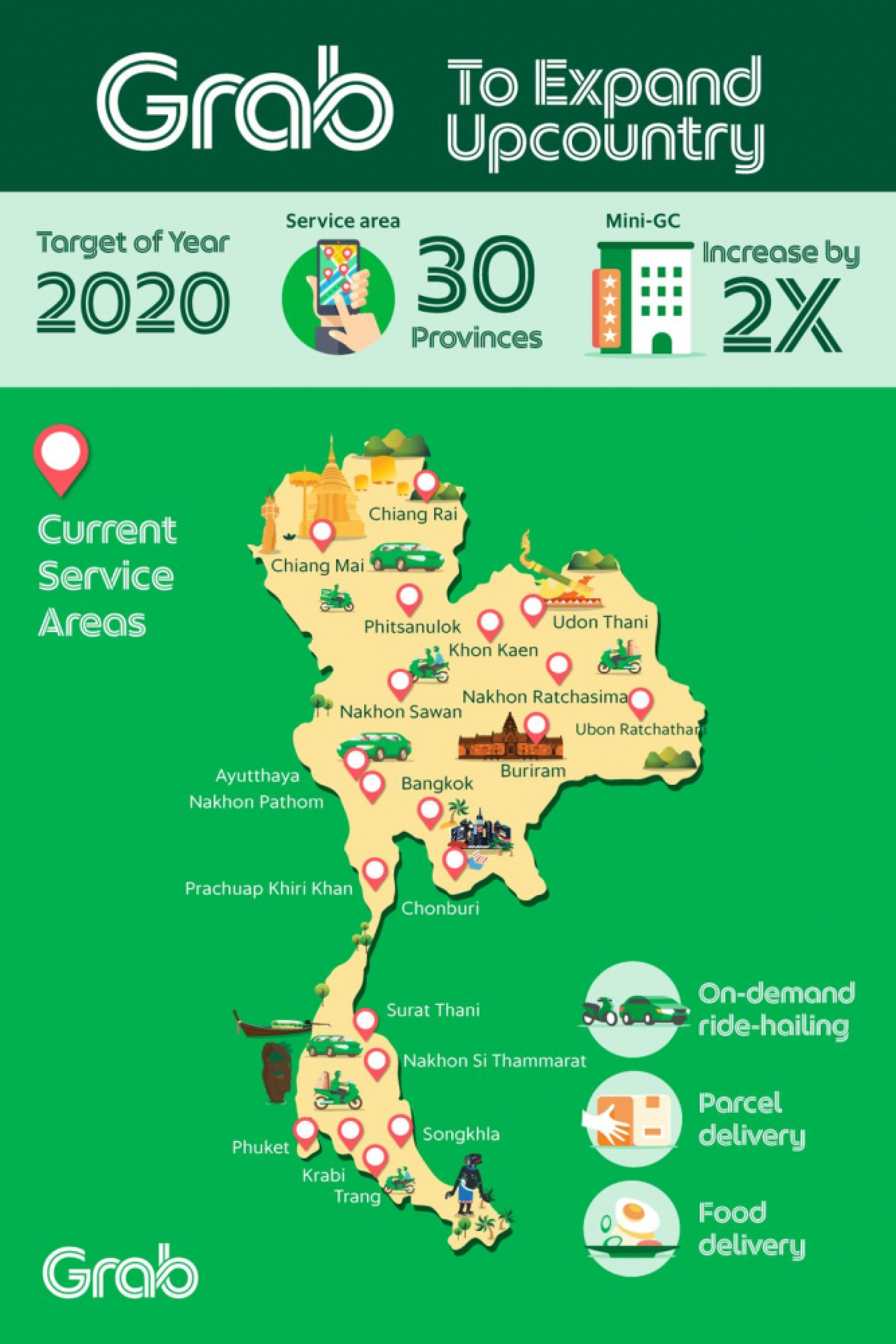 Grab brings 'Mini-GC' to secondary cities, provinces in Thailand 