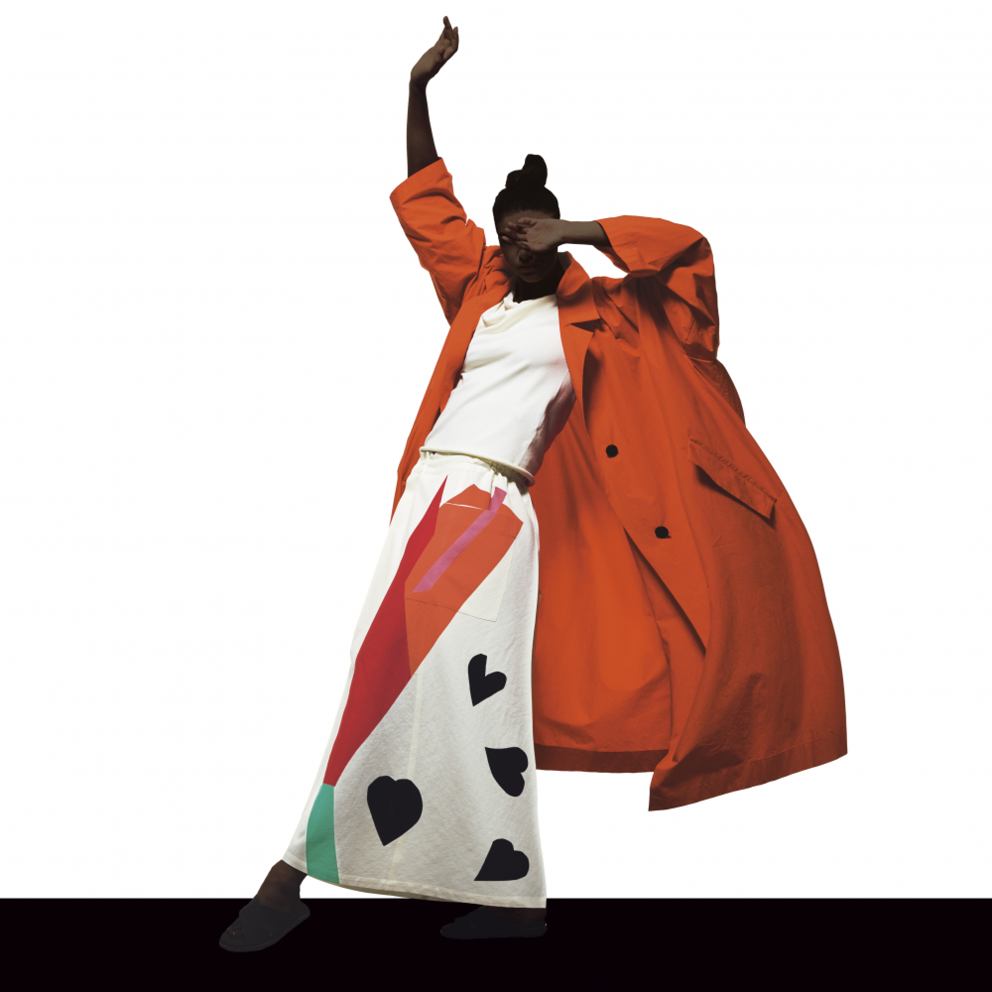 Issey Miyake strolls through a graphics garden