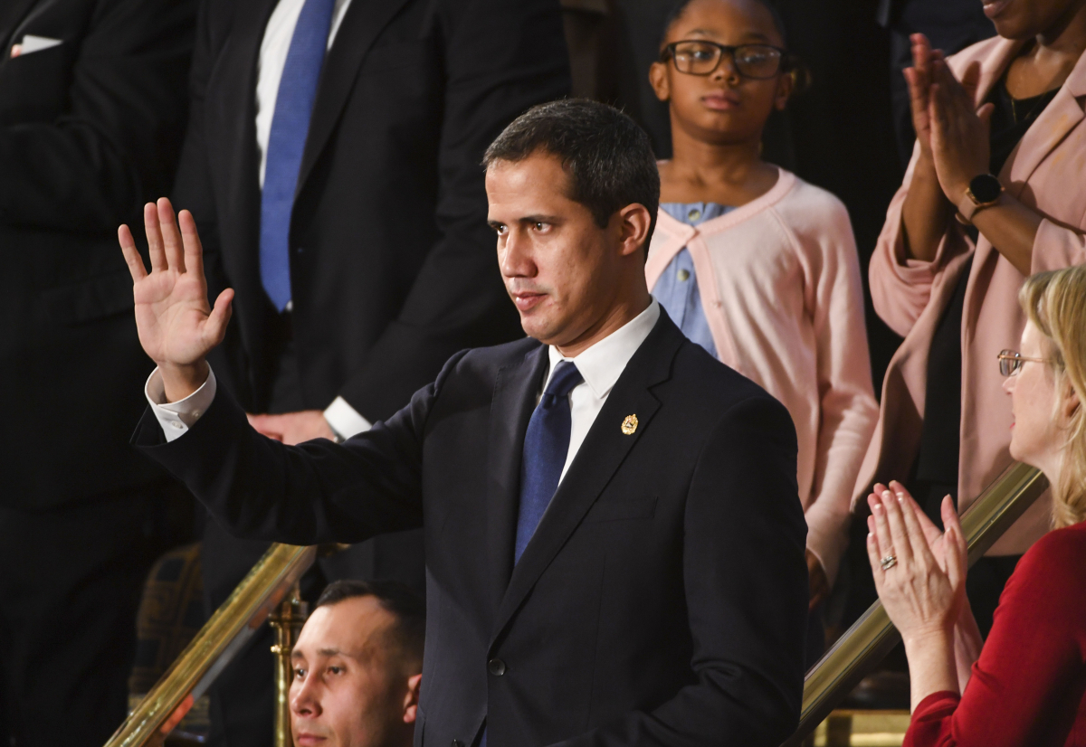 Venezuelan opposition leader Juan Guaido attends the State of the Union address Tuesday, Feb. 4, 2020. MUST CREDIT: Washington Post photo by Jonathan Newton
