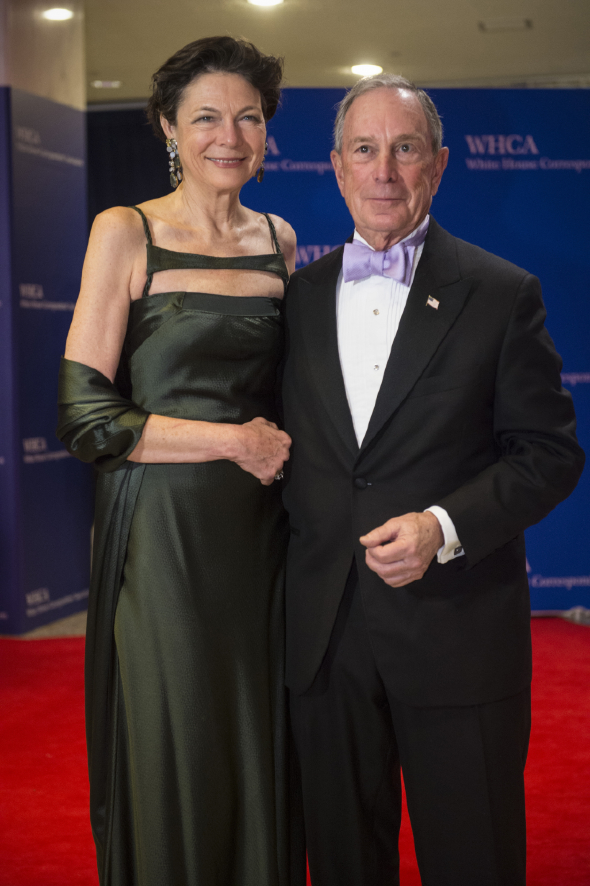 Mike Bloomberg and Diana Taylor walk the red carpet at the 2015 White House Correspondents' Association dinner in Washington, D.C. MUST CREDIT: Washington Post photo by Jabin Botsford