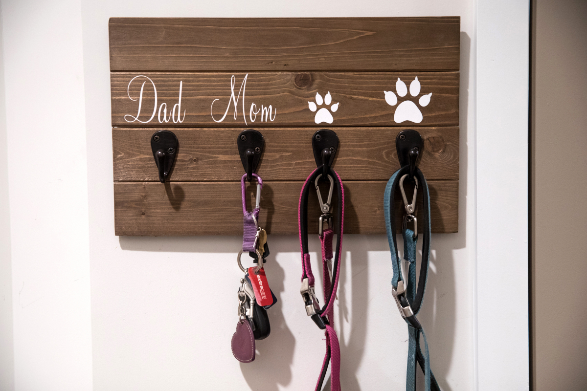 A key holder for the Sosias family at their home in Gaithersburg, Md., on Jan. 30, 2020. MUST CREDIT: Photo for The Washington Post by Evelyn Hockstein