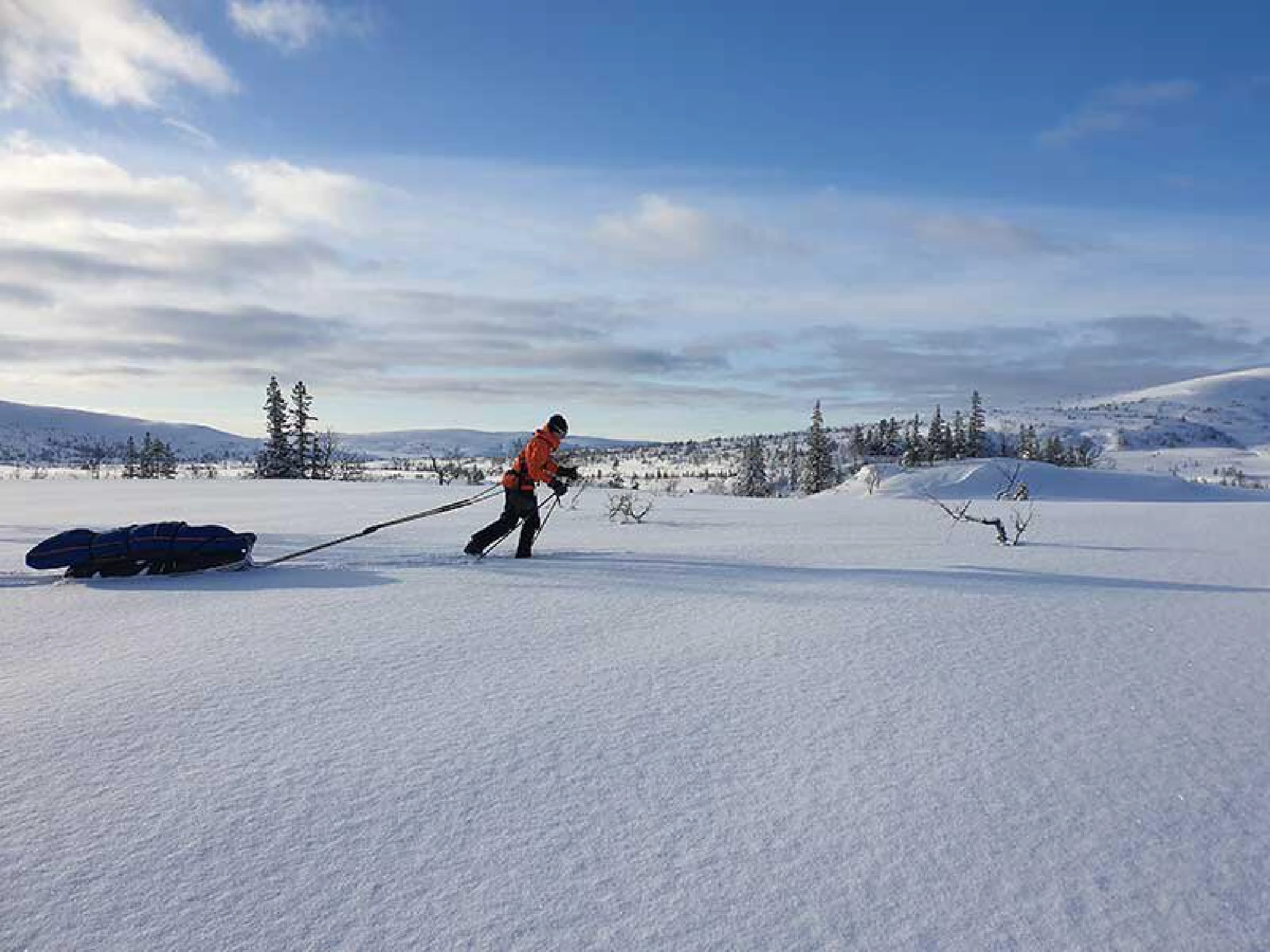 After training for more than a year, Alison Reynolds skied 125 miles over nine days in Norway. MUST CREDIT: Photo courtesy of Alison Reynolds