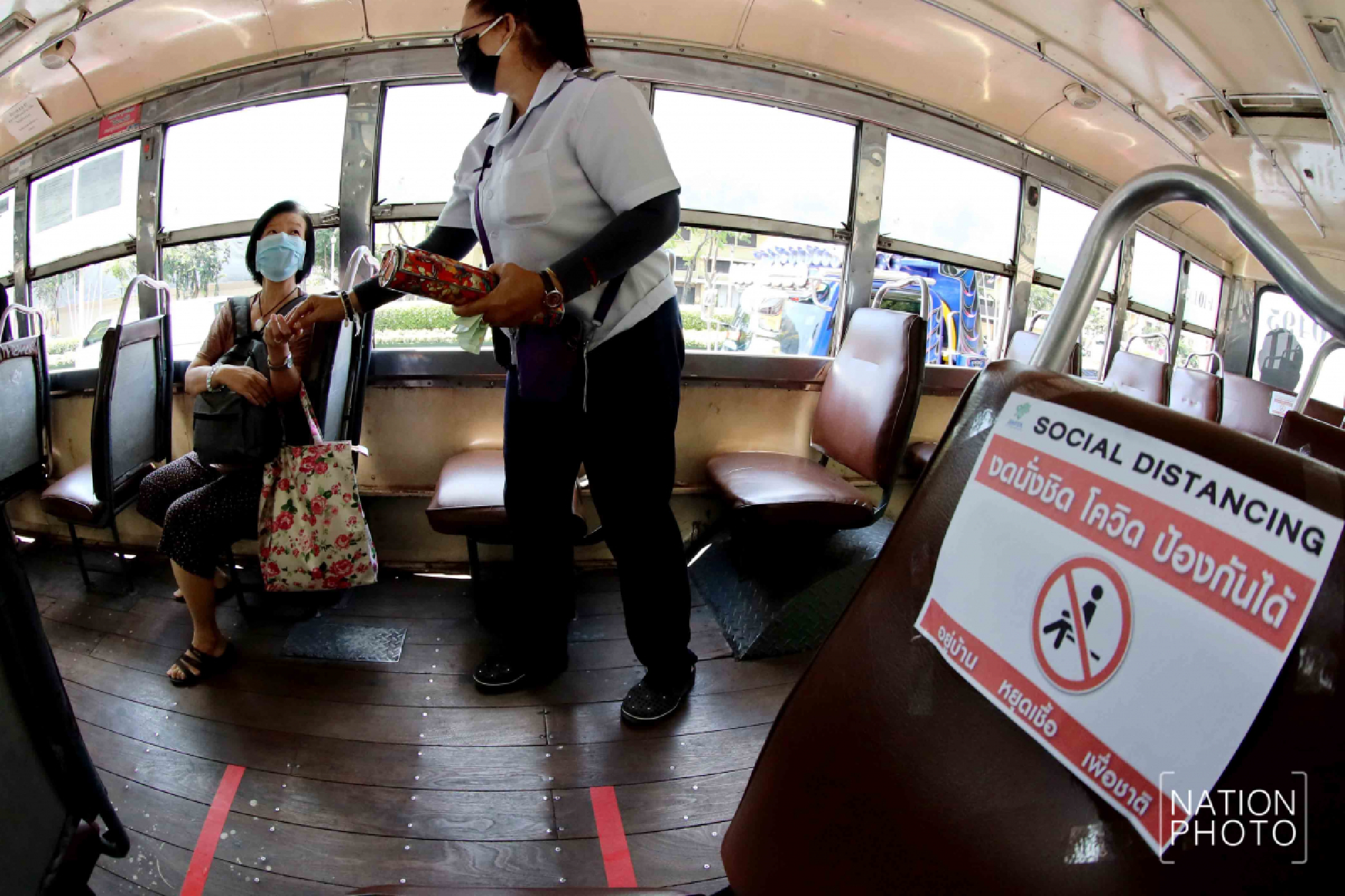 A safe distance on Bangkok buses