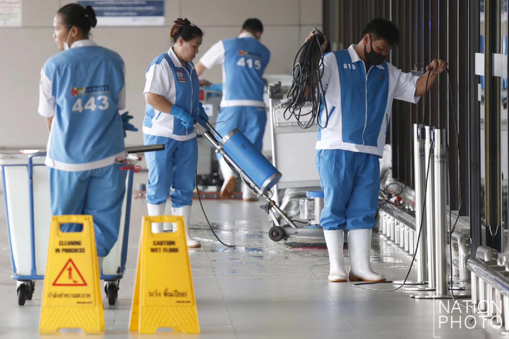 Don Mueang airport spotlessly clean as domestic flights rev up