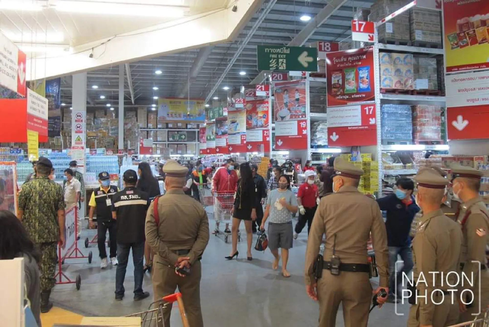 People rush to stock up on booze