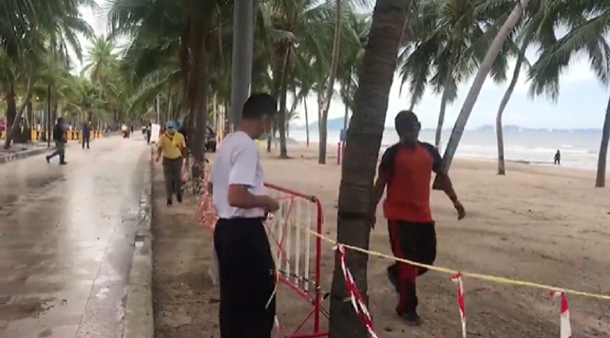 Bang Saen locals dive in as beach finally reopens