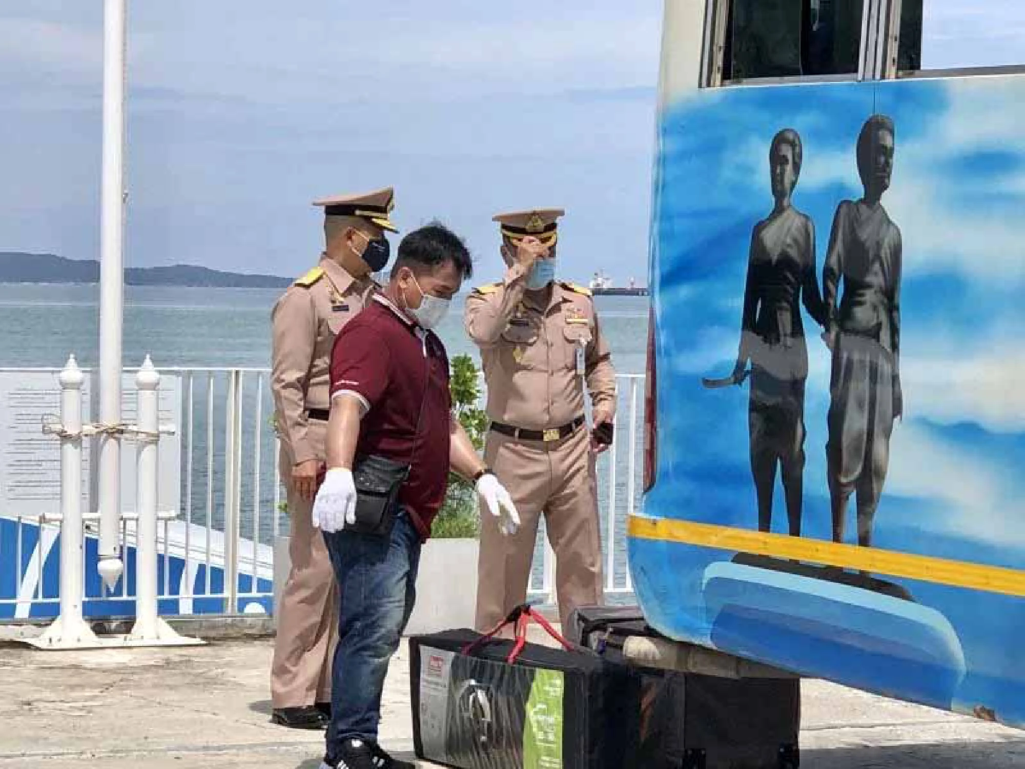 Cargo crew finally allowed off the ship