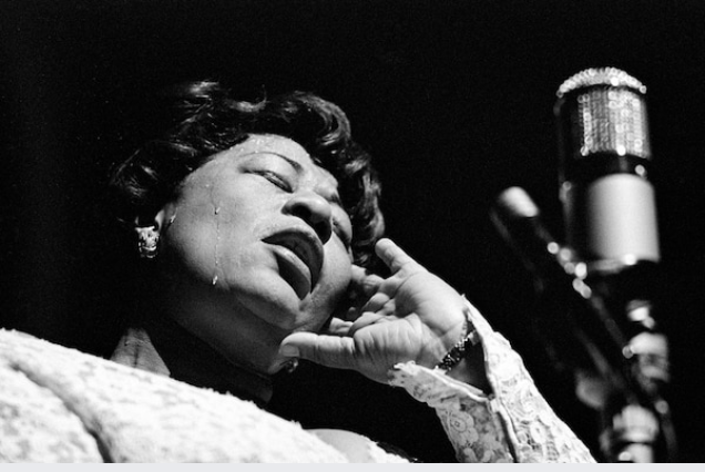 Ella Fitzgerald at the Olympia Theatre in Paris, 1960. MUST CREDIT: Herman Leonard/Eagle Rock Films