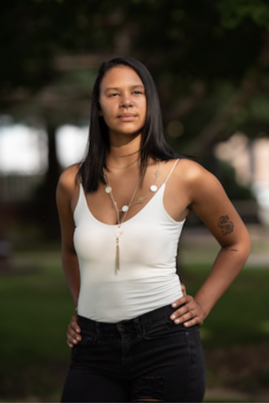 Jayden Johnson stands in City Square Park in Fort Dodge, Iowa, on June 29, 2020. MUST CREDIT: photo for The Washington Post by Steel Brooks.