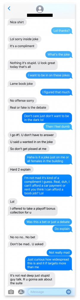 Composite image of multiple screenshots. MUST CREDIT: Obtained by The Washington Post courtesy of Emily Applegate