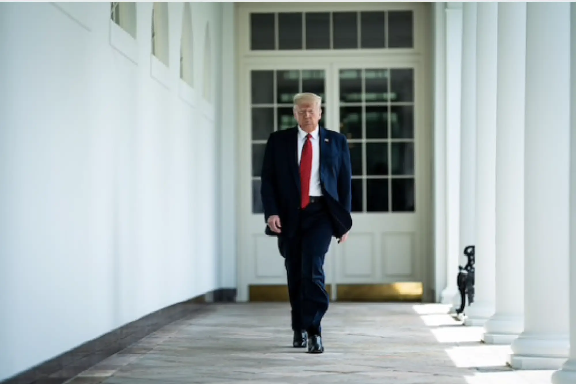 President Donald Trump arrives to sign an executive order on Safe Policing for Safe Communities in the Rose Garden at the White House on June 16, 2020. MUST CREDIT: Washington Post photo by Jabin Botsford