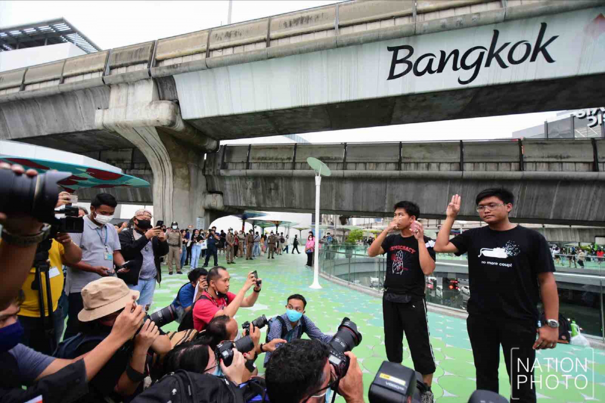 Three fingers, three demands