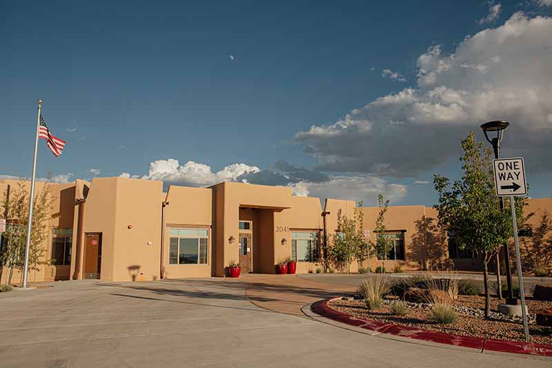The MorningStar assisted-living facility in Santa Fe. MUST CREDIT: Photo by Mary Mathis for The Washington Post.