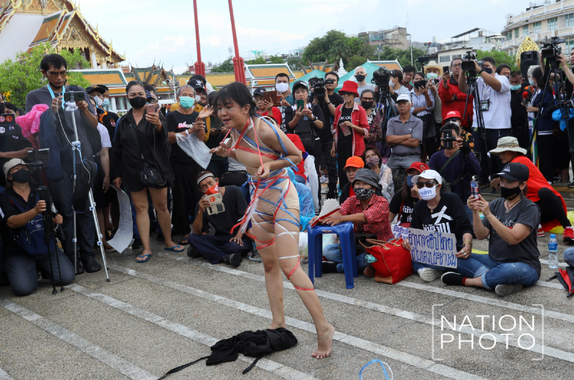 Students raise their voices against intimidation of protesters